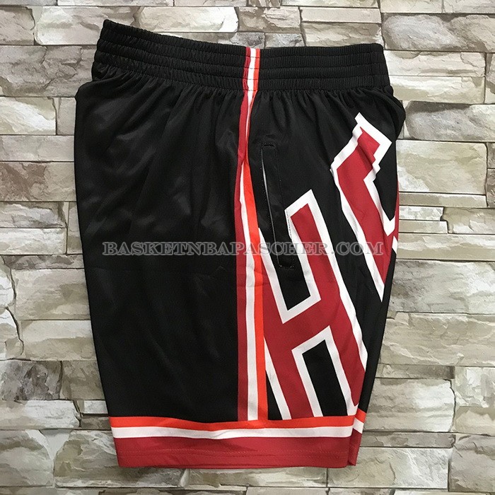 Short Miami Heat Mitchell & Ness Big Face Noir